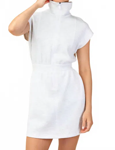 Elle Grey Power Play Dress In Light Heather Grey