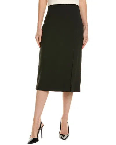 Michael Kors Collection Crepe Sable Slit Silk-blend Mini Skirt In Black