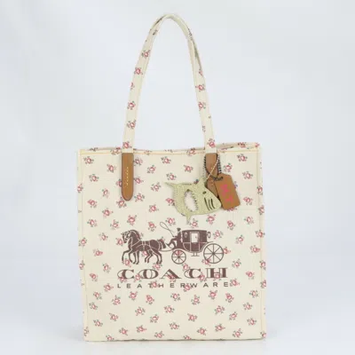 Pre-owned Coach Leather Canvas Shoulder Bag ()