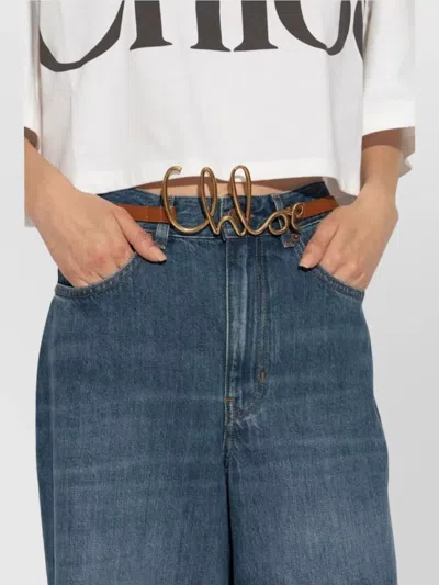 Chloé Adjustable Length Iconic Leather Belt