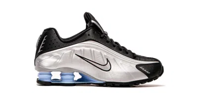 Nike Shox R4 Metallic Silver Black Psychic Blue