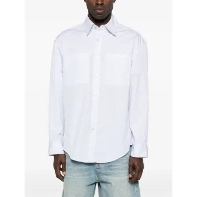 Wooyoungmi Blue  White Shirts In White