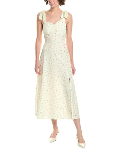 Hl Affair Midi Dress In Neutral