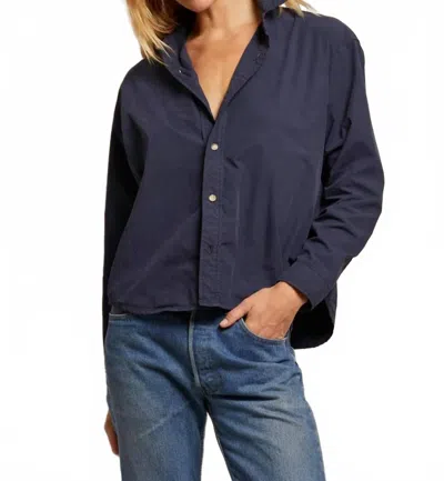 Perfectwhitetee James Button Down Shirt In Navy
