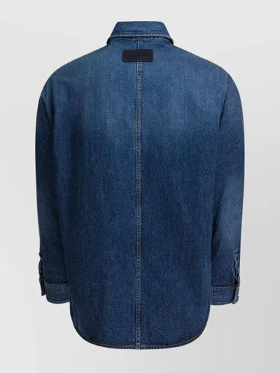 Givenchy Classic Denim Shirt With Button-up Front In Blue