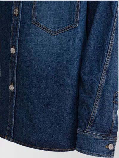 Givenchy Classic Denim Shirt With Button-up Front In Blue