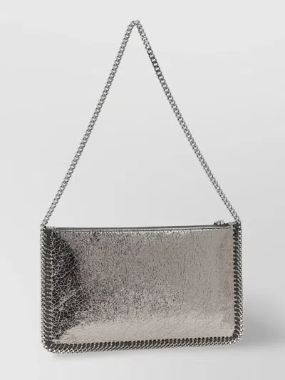 Stella Mccartney Chain Strap Metallic Finish Clutch Bag