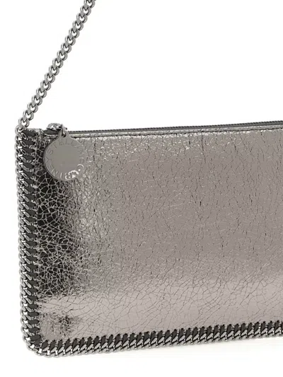 Stella Mccartney Chain Strap Metallic Finish Clutch Bag