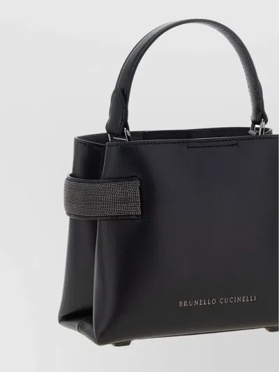 Brunello Cucinelli 'core' Structured Top Handle Handbag