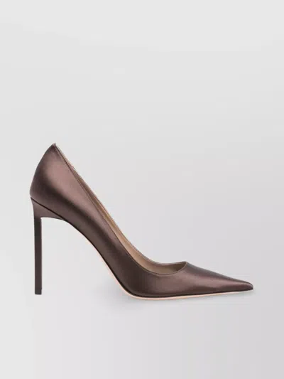 Tom Ford 85mm Betty Satin Pointed-toe Pumps In Brown