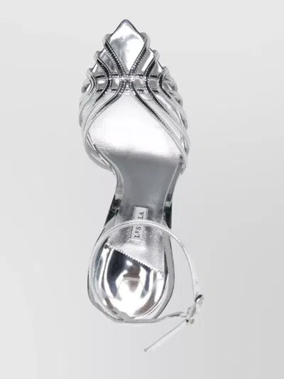 Le Silla Embrace Sandals 110mm In Metallic