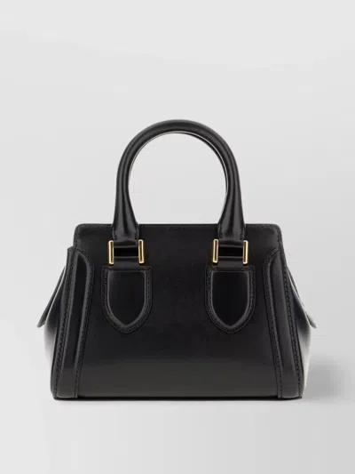 Alexander Mcqueen Birdee Mini Handbag Gold-tone Hardware
