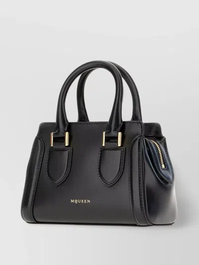 Alexander Mcqueen Birdee Mini Handbag Gold-tone Hardware