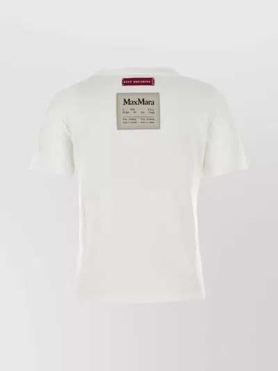 S Max Mara Gemma Short Sleeves T-shirt In White