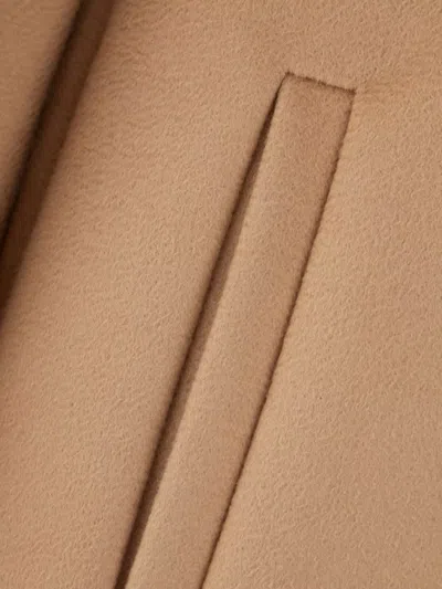 's Max Mara Longline Coat With Notched Lapels And Front Pockets