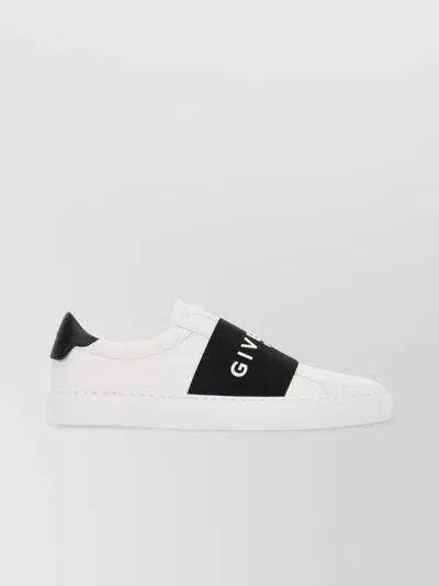 Givenchy Slip-on Sneakers With Black Band Logo Detail In White