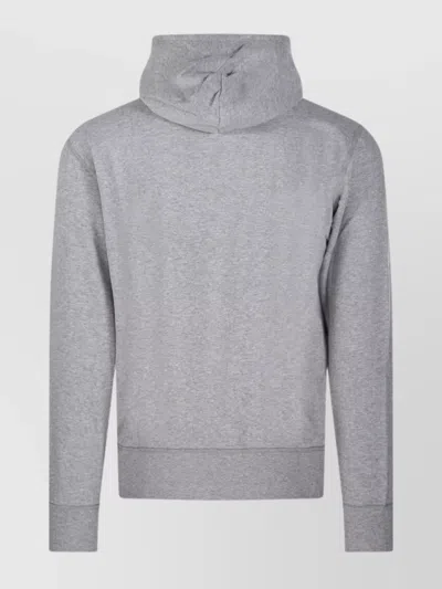 Ralph Lauren Hooded Sweatshirt Kangaroo Pocket In Gray