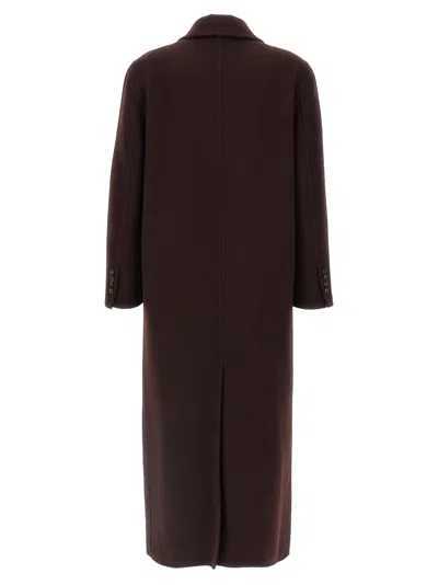 Brunello Cucinelli Cashmere Coat Coats And Trench Coats Bordeaux
