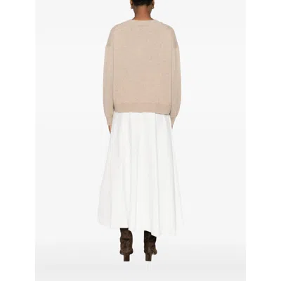 Anine Bing V-neck Cashmere Jumper In Neutral