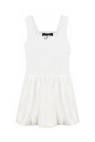 Katiejnyc Enola Dress In White In White