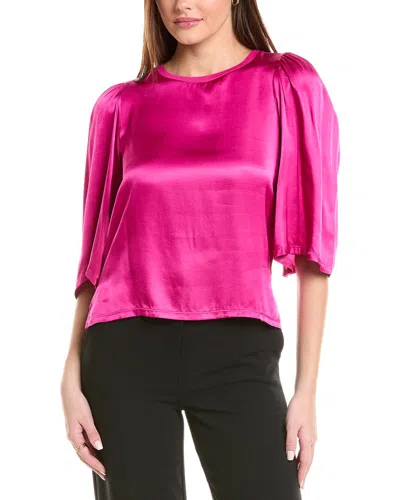 Nation Ltd Donna Bell-sleeve Top In Pink