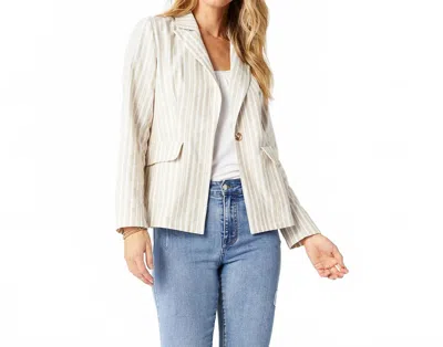 Coco + Carmen Sydney Stripe Blazer In Natural In White