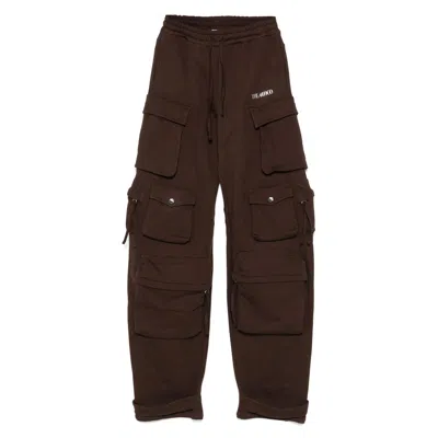 Attico Cargo Fern Pants In Brown