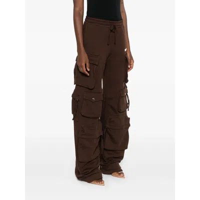 Attico Cargo Fern Pants In Brown