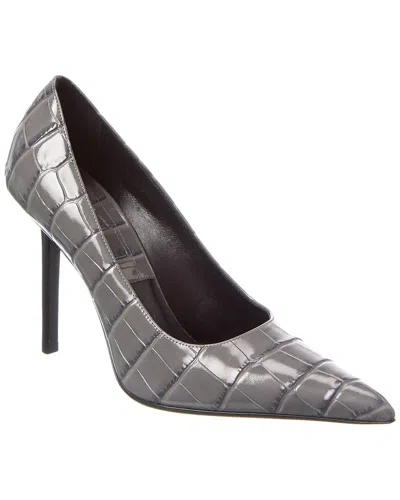 Michael Kors Collection Winona Croc-embossed Leather Pump