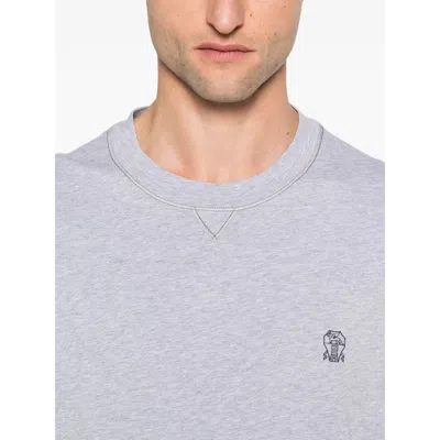 Brunello Cucinelli Embroidered Cotton T-shirt
