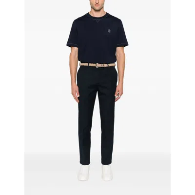 Brunello Cucinelli Slim Fit Crew-neck T-shirt In Lightweight Cotton Jersey In Black
