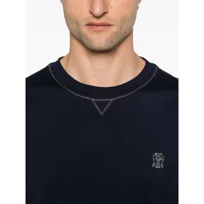 Brunello Cucinelli Slim Fit Crew-neck T-shirt In Lightweight Cotton Jersey In Black