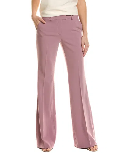 Michael Kors Collection Haylee Wool-blend Pant In Purple