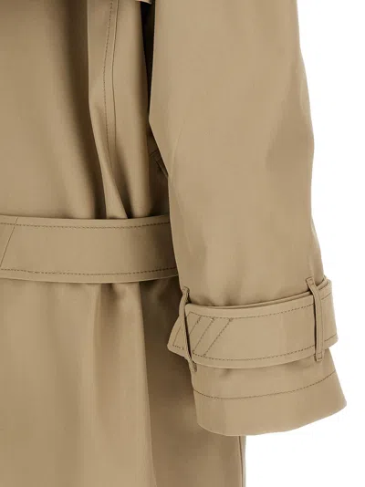 Attico Cotton Trench Coat Coats And Trench Coats Beige