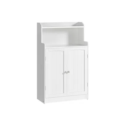 Breebe Bathroom Storage Cabinet With 2 Doors, 2 Adjustable Shelves In White