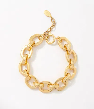 La Vie Parisienne Oval Linked Bracelet In Gold