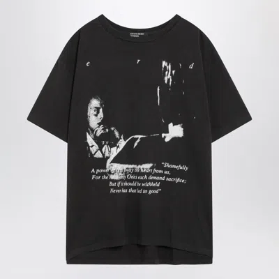 Enfants Riches Deprimes Reflection Black Vintage-effect T-shirt In Black