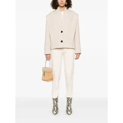 Isabel Marant Dyogo Wool Jacket In White