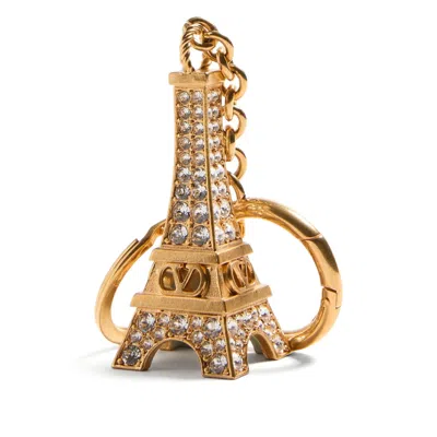 Valentino Vlogo Siganture Eiffel Tower Charm Keyring