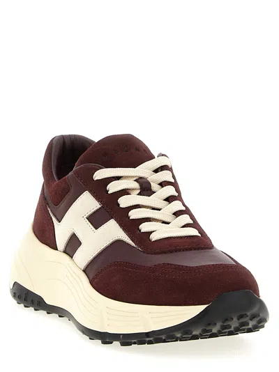 Hogan High-fidelity Sneakers With Contrast Sole In Multi