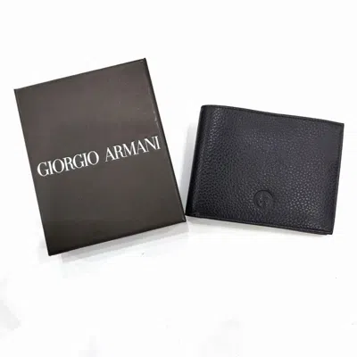 Pre-owned Giorgio Armani Leather Wallet (bi-fold) ()