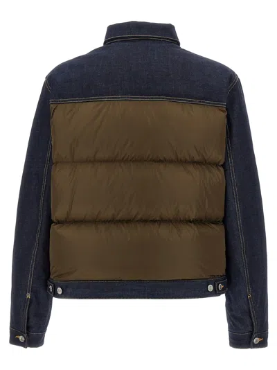 Dsquared2 Hybrid Puffer-jeans Puffer Jackets Multicolor In Blue