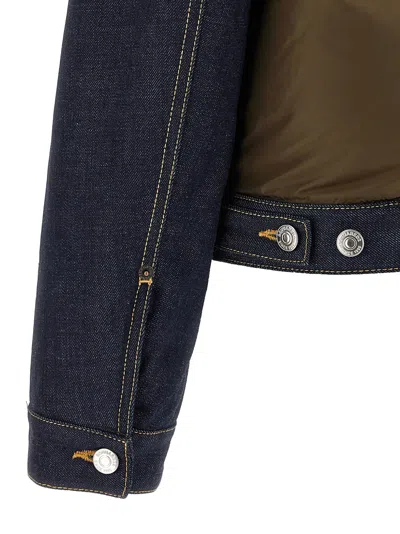Dsquared2 Hybrid Puffer-jeans Puffer Jackets Multicolor In Blue