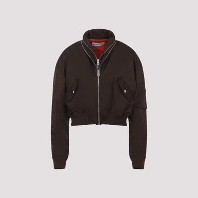 Givenchy Cropped Flap Pocket Jackets With High Collar In Black