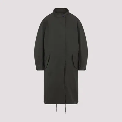 Givenchy Cotton Jacket With Back Slit And Drawstrings