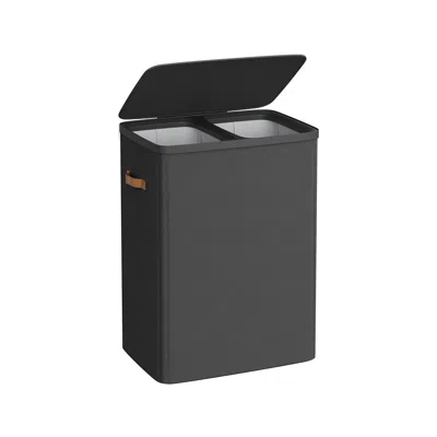 Breebe 44.9 Gal. Laundry Hamper With Lid And Handles In Black