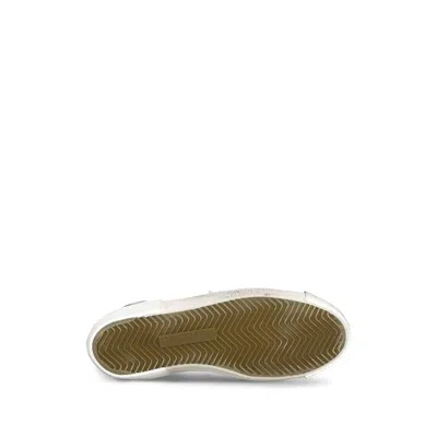 Philippe Model Distressed Leather Low-top Sneakers In White