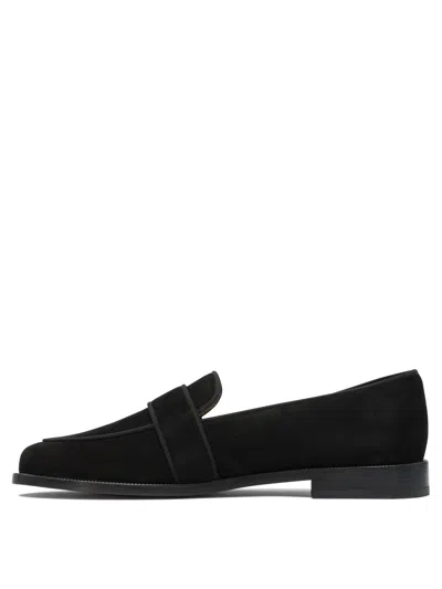 Aquazzura Martin Grosgrain-trimmed Suede Loafers