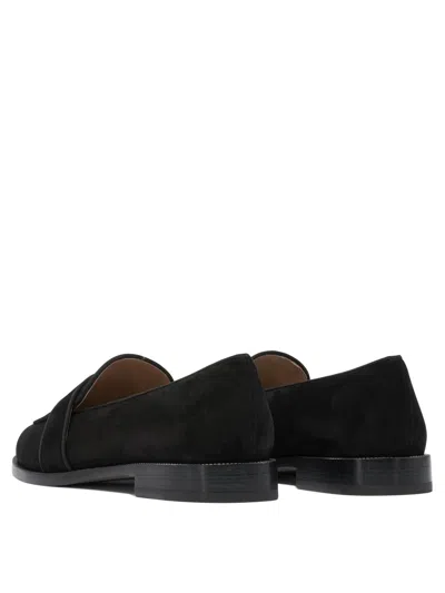 Aquazzura Martin Grosgrain-trimmed Suede Loafers