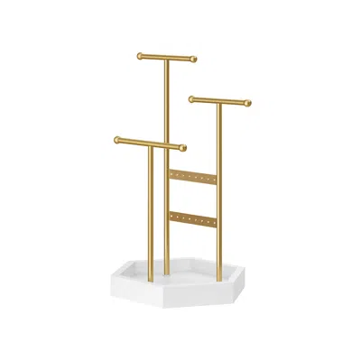 Breebe Jewelry Holder With Metal Frame In Gold